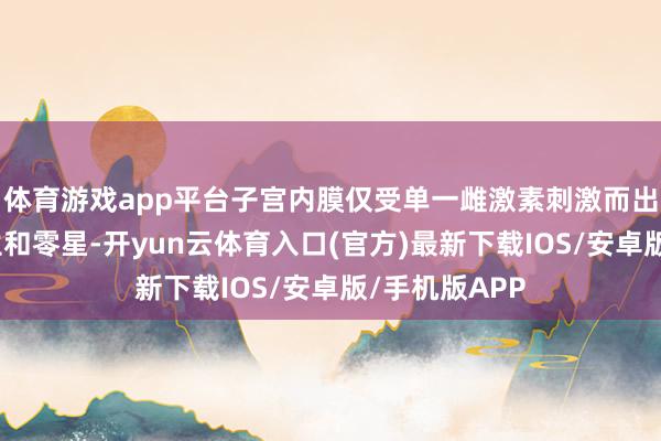 体育游戏app平台子宫内膜仅受单一雌激素刺激而出现不端正增生和零星-开yun云体育入口(官方)最新下载IOS/安卓版/手机版APP