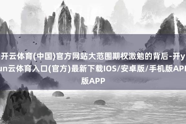 开云体育(中国)官方网站大范围期权激勉的背后-开yun云体育入口(官方)最新下载IOS/安卓版/手机版APP