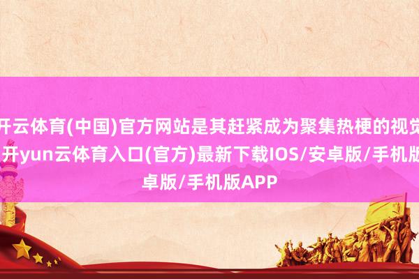 开云体育(中国)官方网站是其赶紧成为聚集热梗的视觉基础-开yun云体育入口(官方)最新下载IOS/安卓版/手机版APP